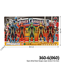 Action Figure Power Rangers 5 Pcs Set Senjata Power Rangers Super Heros Press @300