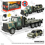 R/C Truk Tentara Muat Mobil Tentara 1:18 Charge + Charger Rescue Vehicles Box Window @20