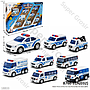 Mobil Polisi 8 Pcs F/C City Police Box Window @96
