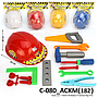 Mainan Tool Set + Helm Perkakas Ktg PVC @60