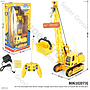 R/C Truk Konstruksi Crane Set Acc Charge + Charger Suara Musik Lampu Truck 12 Channel Box Window @12